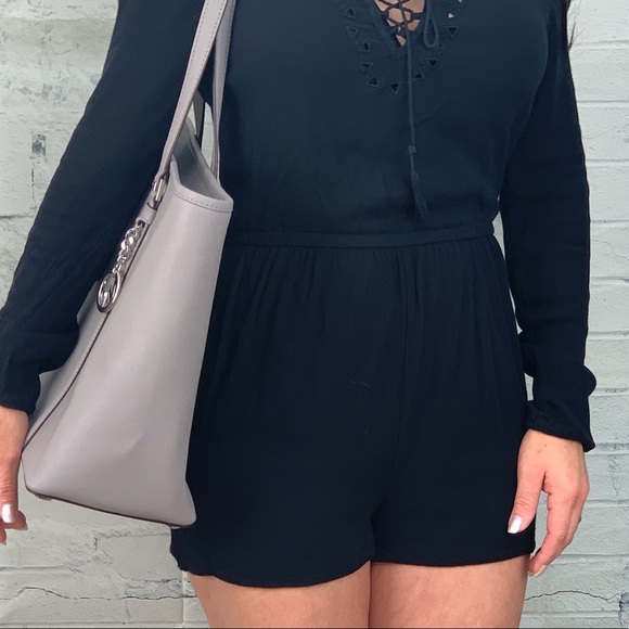 NWT Michael kors Sady Ash Grey Large Tote - Picture 3 of 8